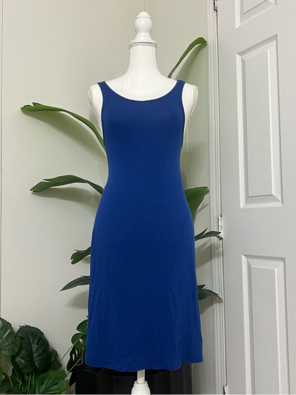 Faded Glory Classic Sleeveless Blue Tank Dress
